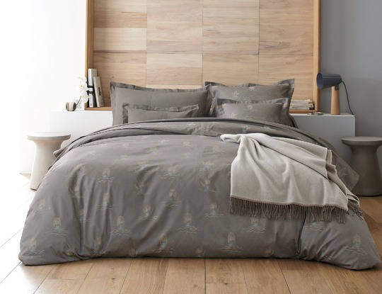 Housse de couette NYMPHEAS BRUME