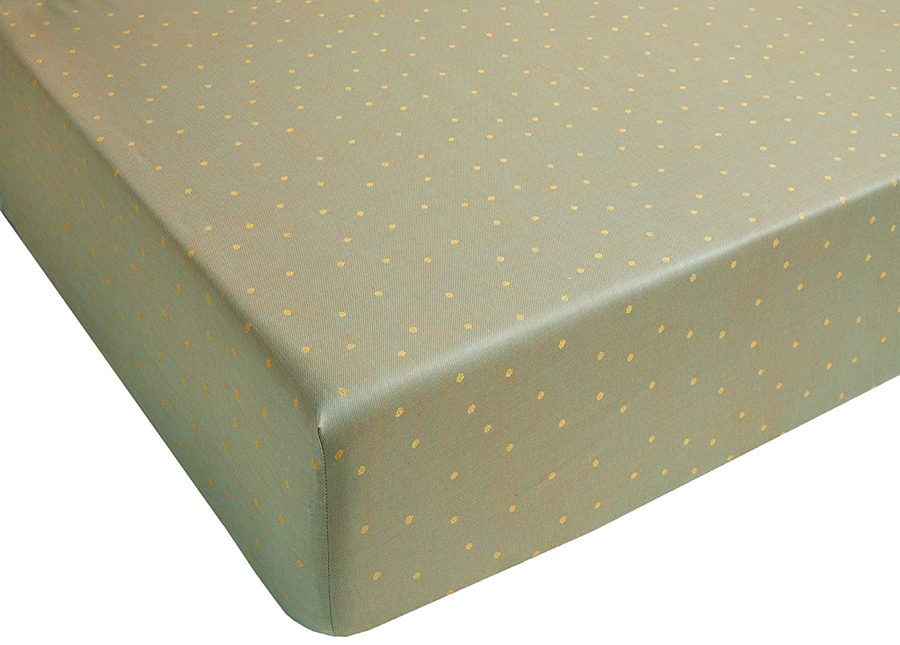 Drap Housse SHEHERAZADE Jade 30cm Satin de Coton Jacquard 180 fils/cm2 - BLANC DES VOSGES