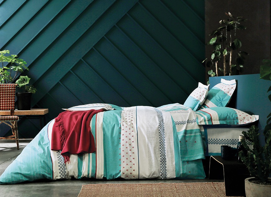 Drap plat Vienna Turquoise